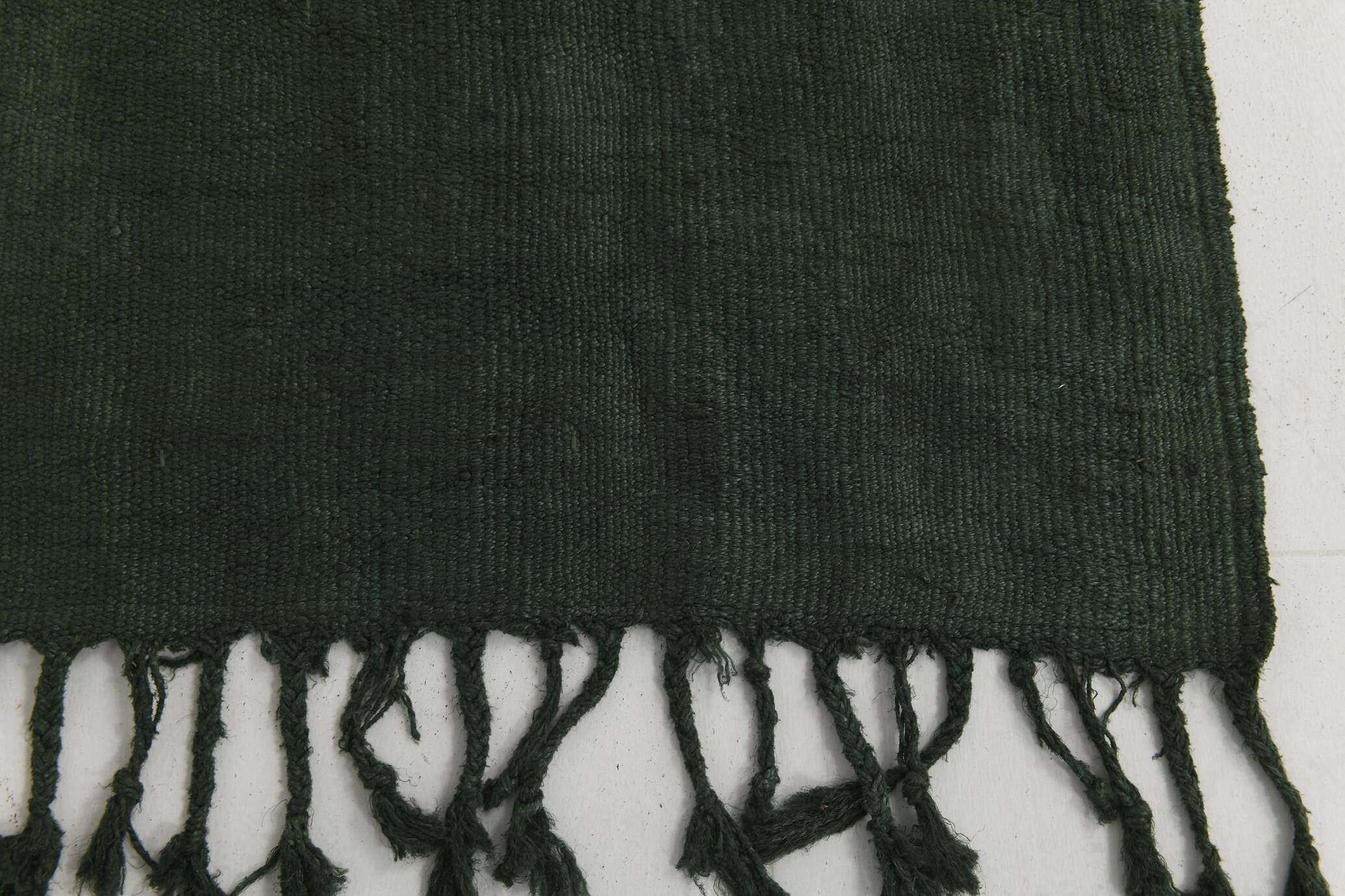 5x7 Green Turkish Kilim Rug, 142x229Cm