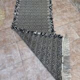 Moroccan rug, Handmade wool rug, Solid rug, Moroccan runner rug, zanafi runner
