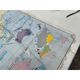 Laminated world map by P. Serryn 1972