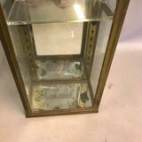 Vitrine ancienne laiton et miroir