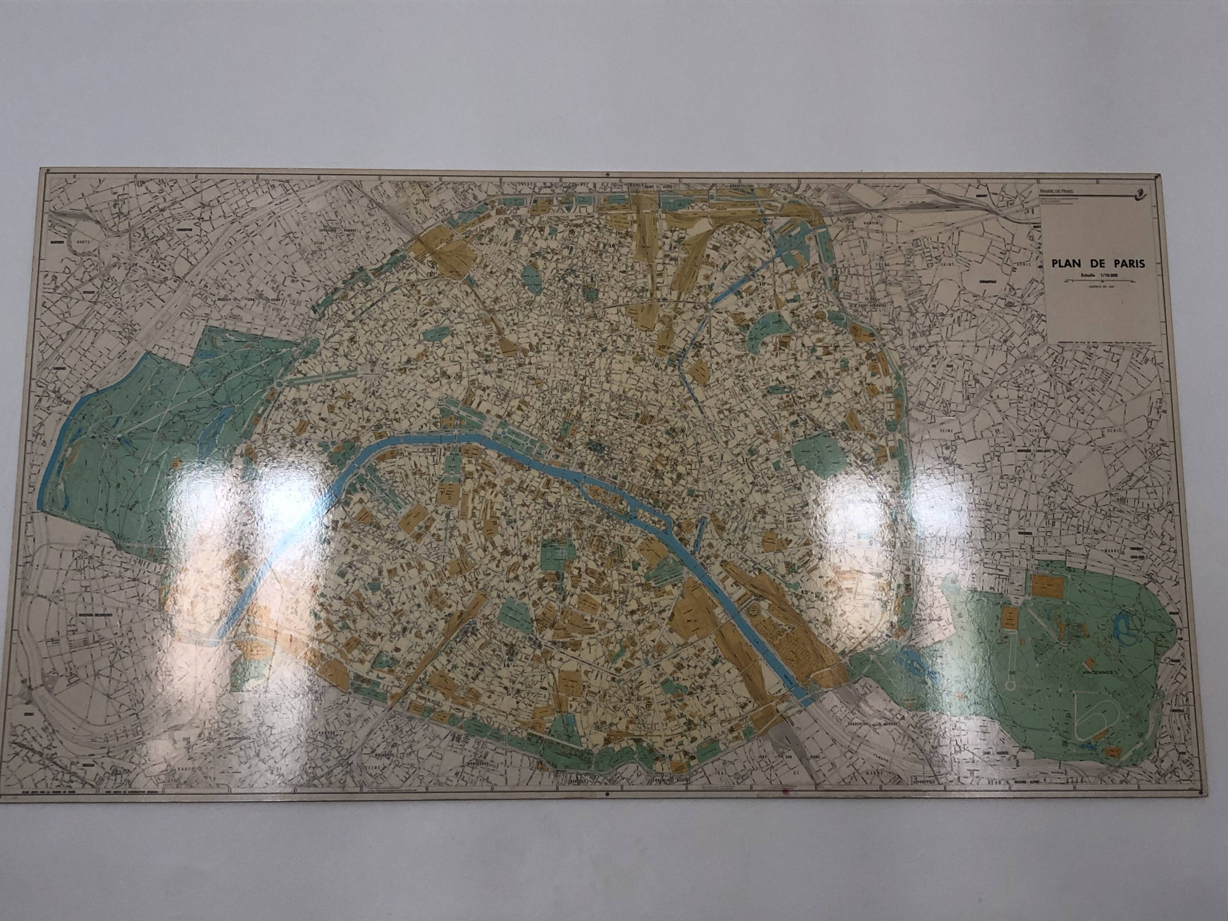 Carte murale de Paris, 1989