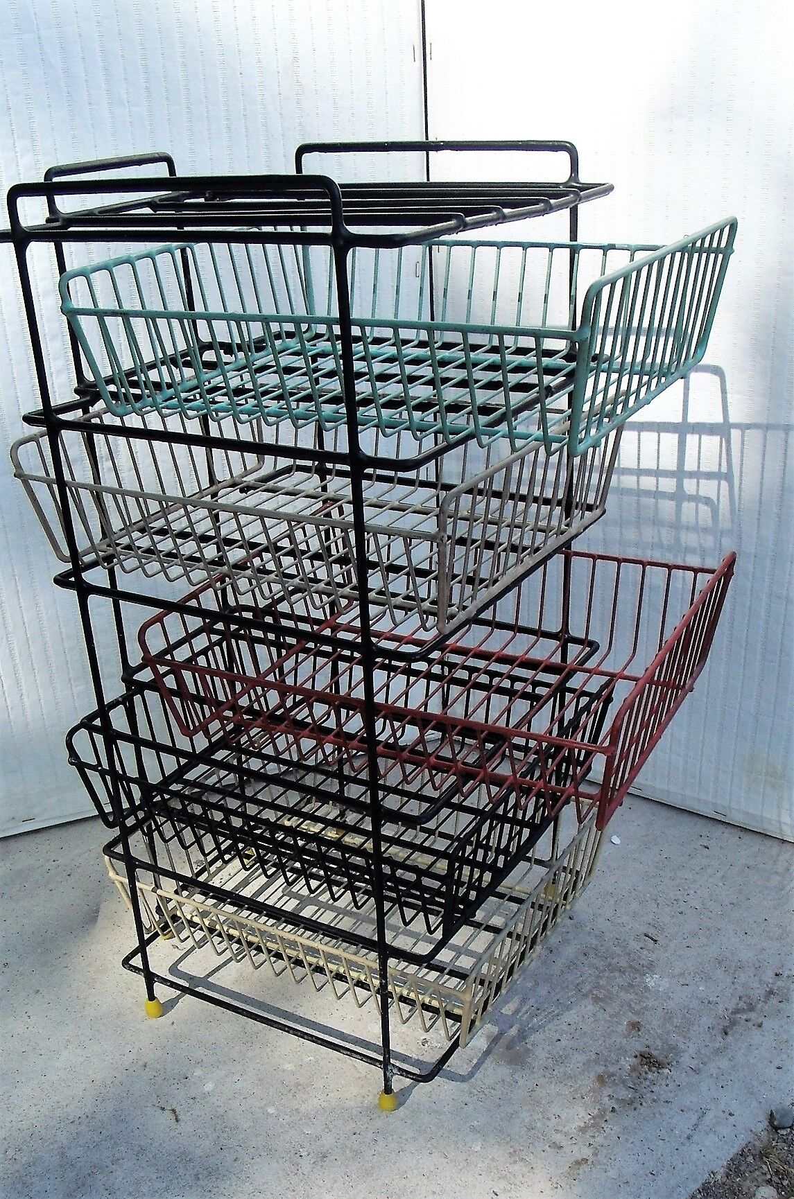 Vintage trolley storage rack 1950