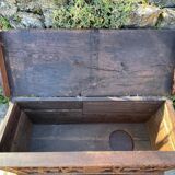 Richly carved solid oak chest from the 17th century