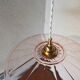 Vintage pink glass pendant light