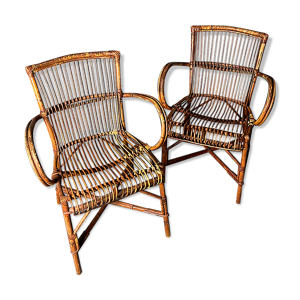 Paire de fauteuils en