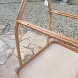 Vintage rattan service