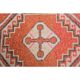Vintage Turkish Hand-Knotted Wool Cotton Red Runner Rug 100x268