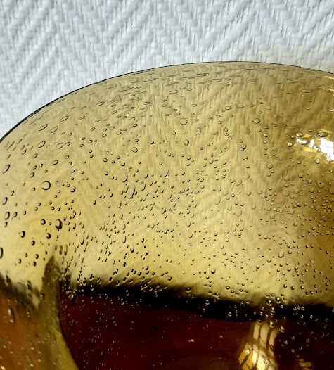 Biot bubbled glass vase