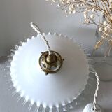 Opaline glass pendant light