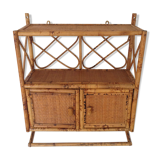Shelf wall vintage rattan