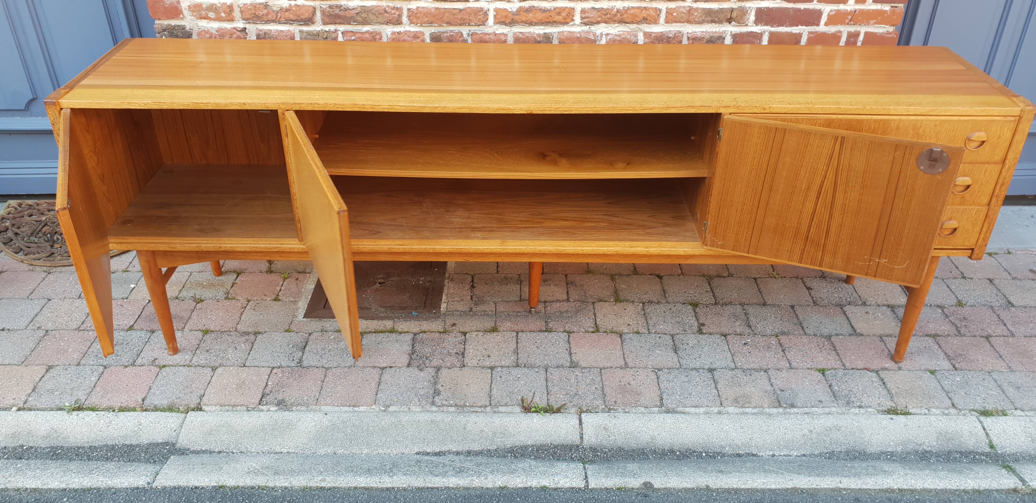 1960s Danish Scandinavian enfilade by Berner Huwil
