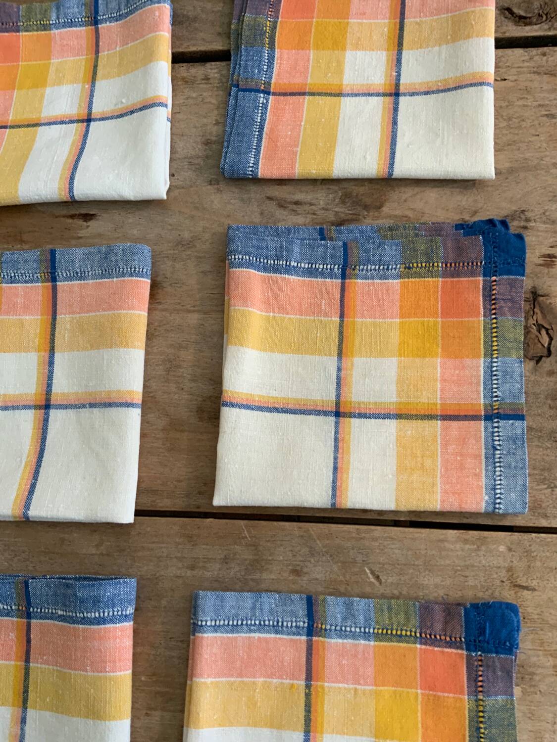 12 serviettes Selency x Monoprix Croisé Laroche