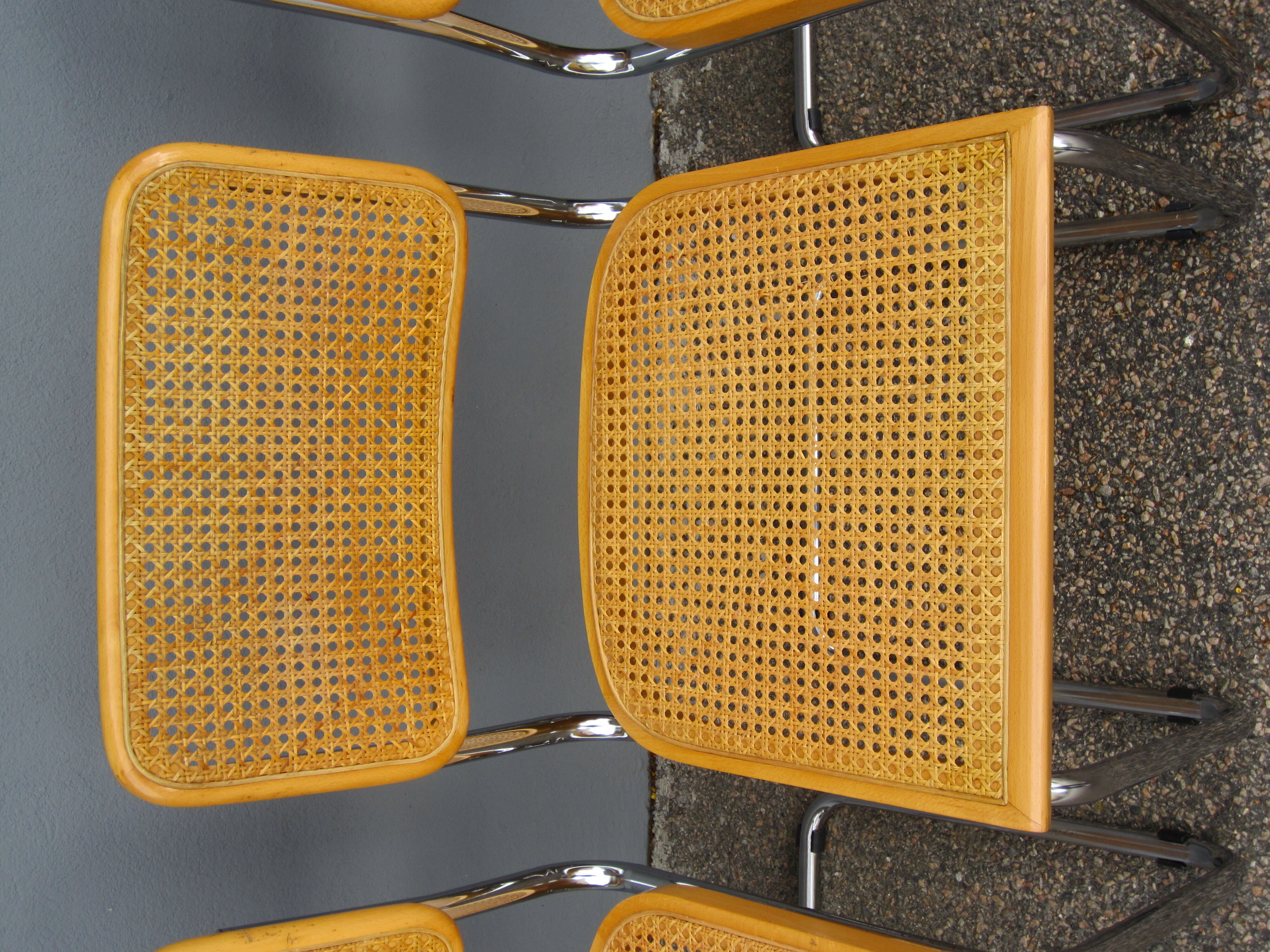Set de 4 chaises Cesca B32 par Marcel Breuer