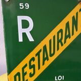 Enamelled plate license restaurant law of 1941