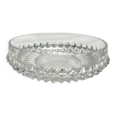 Vintage, cut crystal vide-poche from the 20th century.