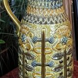 Antique large West Germany ceramic pitcher