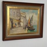 Swedish Oil on Panel – “Venice” by Knut Norman – Vintage & Framed