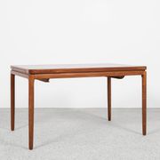 Midcentury Danish smaller dining table in teak by Christian Linneberg 1960s