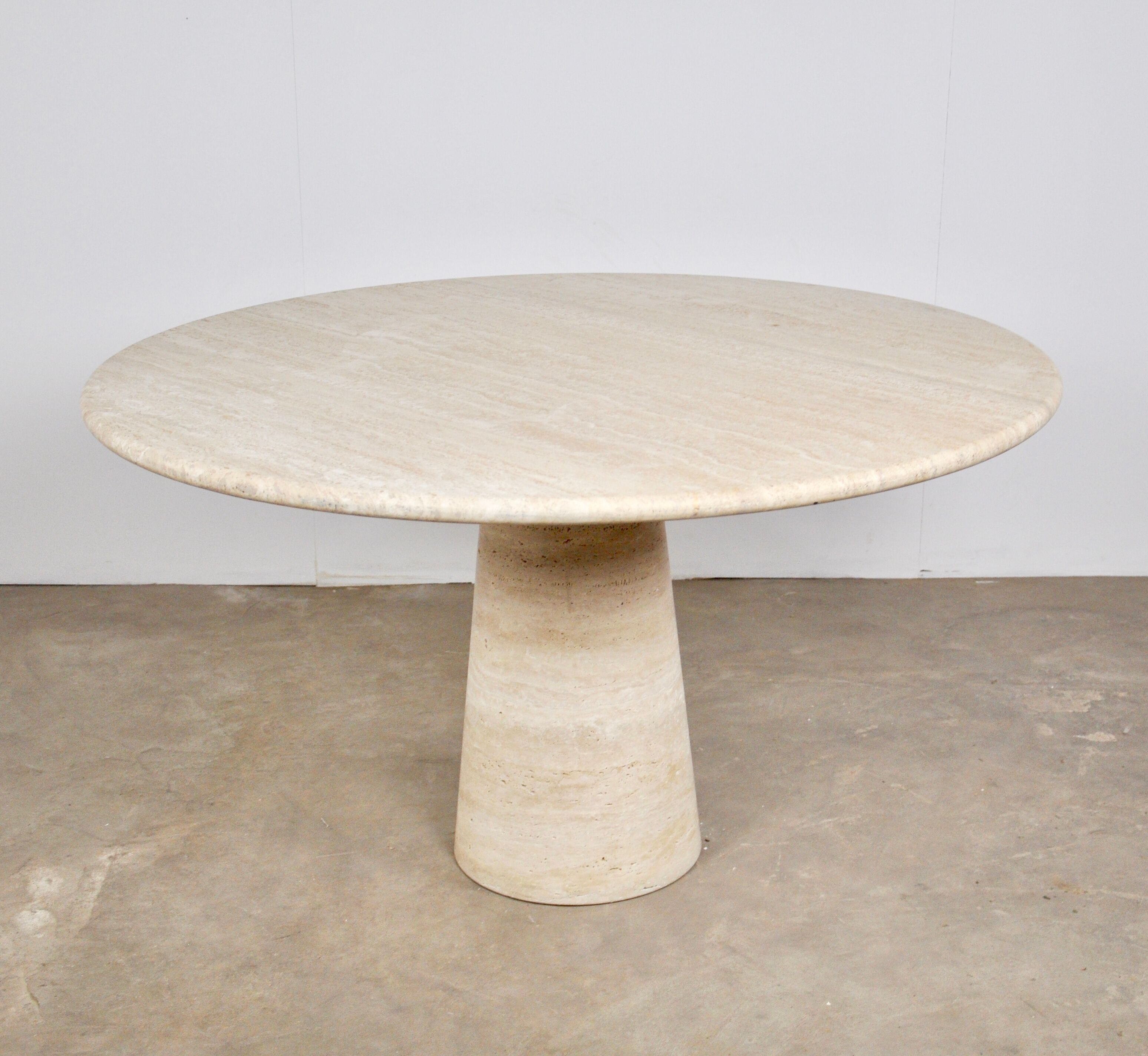 Travertine table 1960s