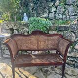 small bench or Love Seat in Mahogany circa 1860