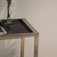 Desserte vintage chrome et noir