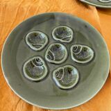 Set of 4 snail plates