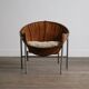 Fauteuil en daim et chrome par Erik Ole Jørgensen pour Bovirke, Danemark 1953