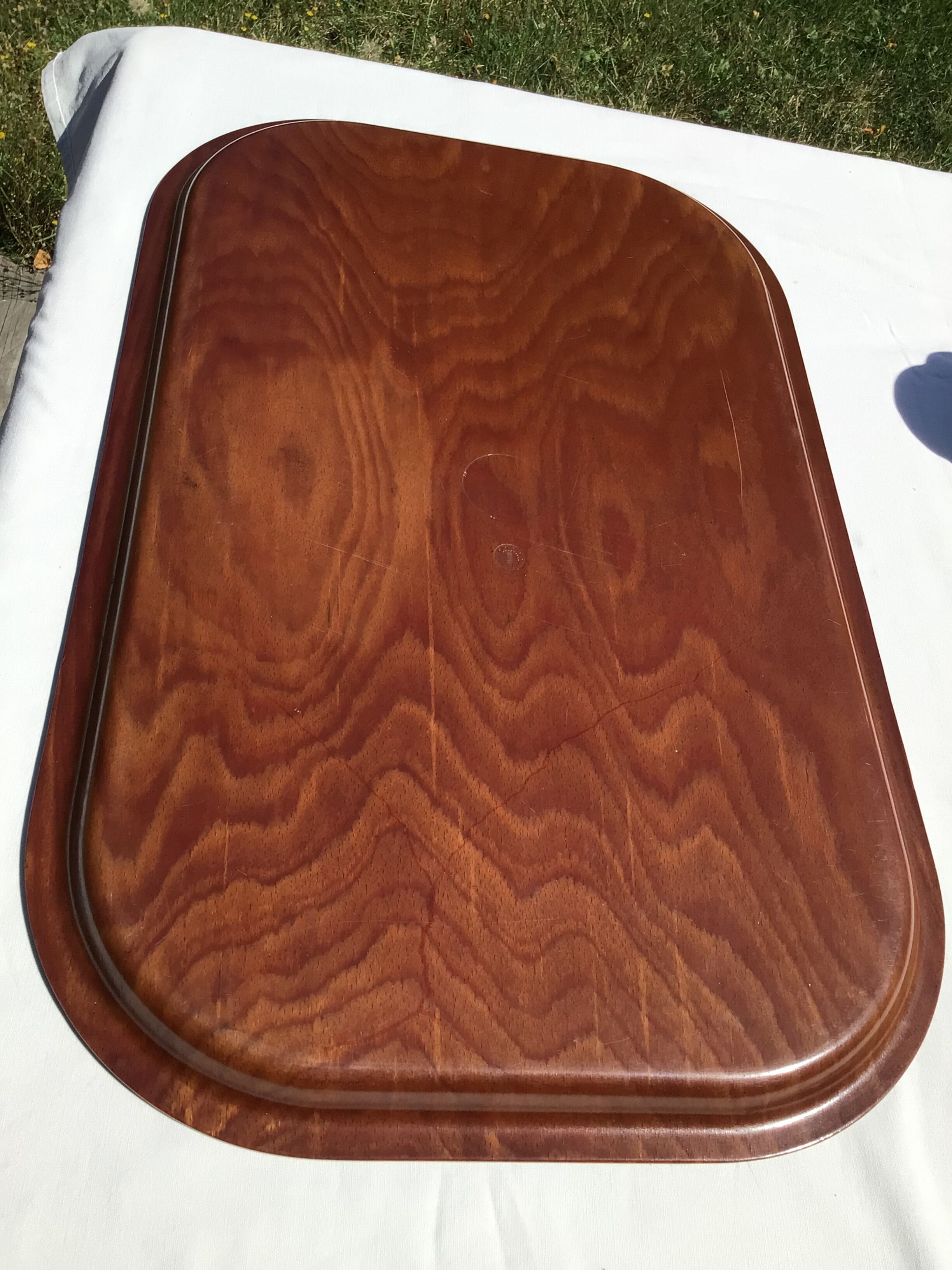 XL tray rounded compressed wood
