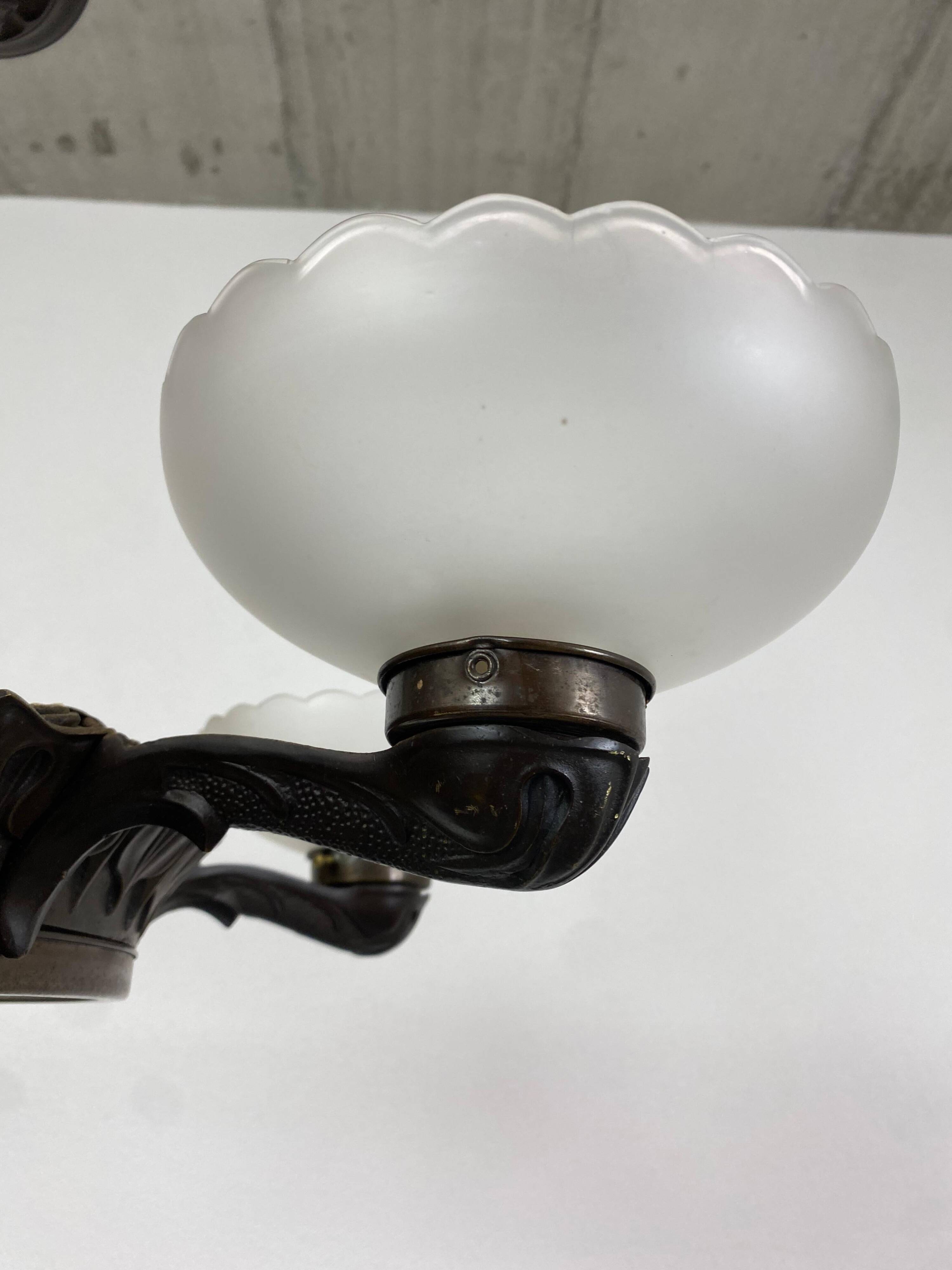 Bronze Secession chandelier