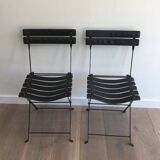 Pair of leather chairs