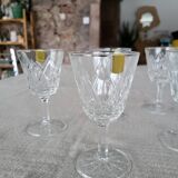Lot 6 crystal glasses from Reims