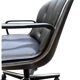 Charles Pollock – Executive Knoll office chair in black leather