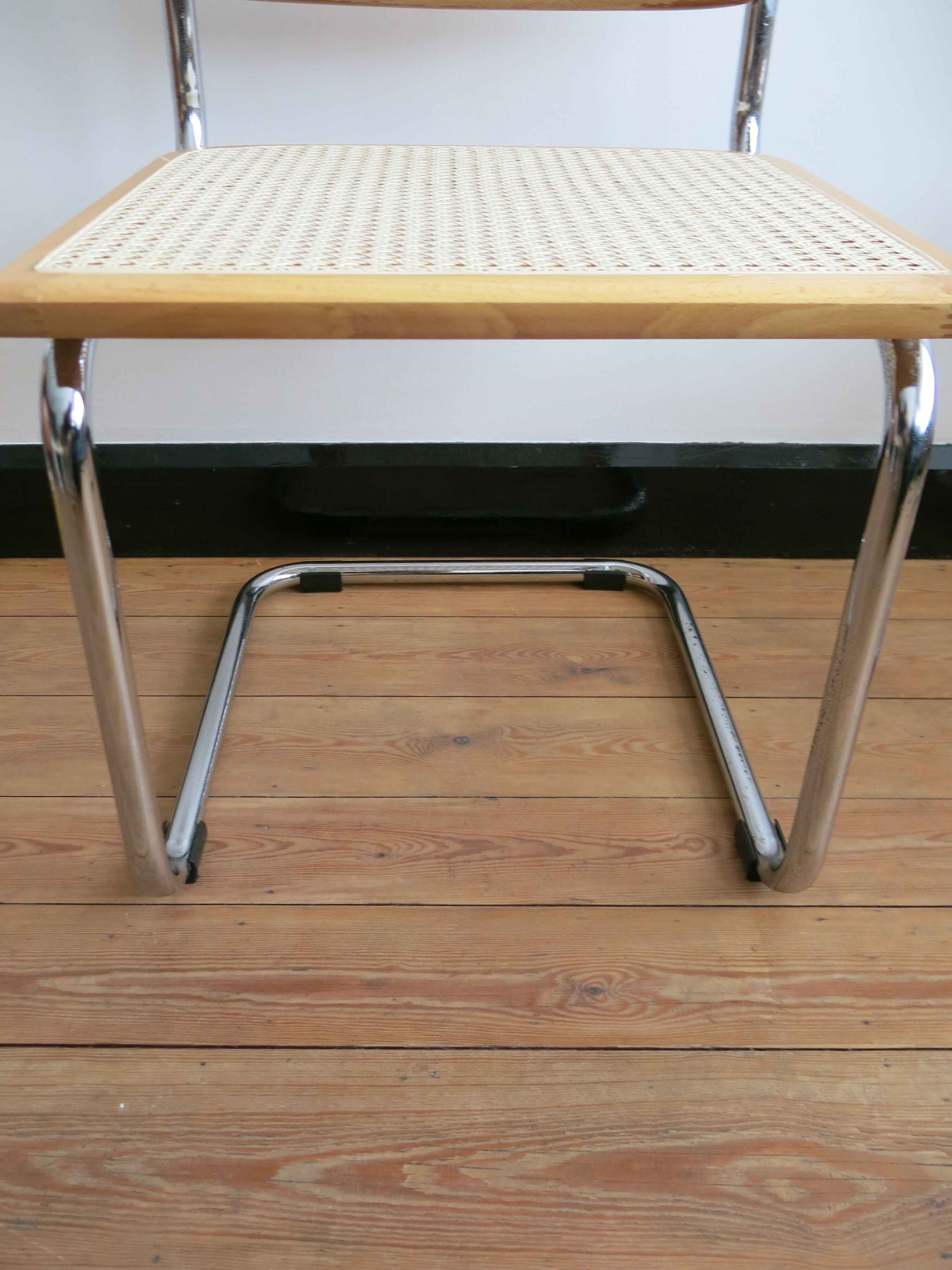 Duo of chairs Cesca B32 by Marcel Breuer