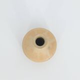 Small Mid-Century Scandinavian Modern Collectible Sandy Brown Stoneware Vase by Gunnar Borg
