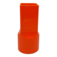 Gabbianelli vase – Italian design from the 1970s – orange-red ceramic