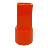 Gabbianelli vase – Italian design from the 1970s – orange-red ceramic