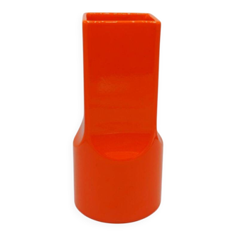 Gabbianelli vase – Italian design from the 1970s – orange-red ceramic