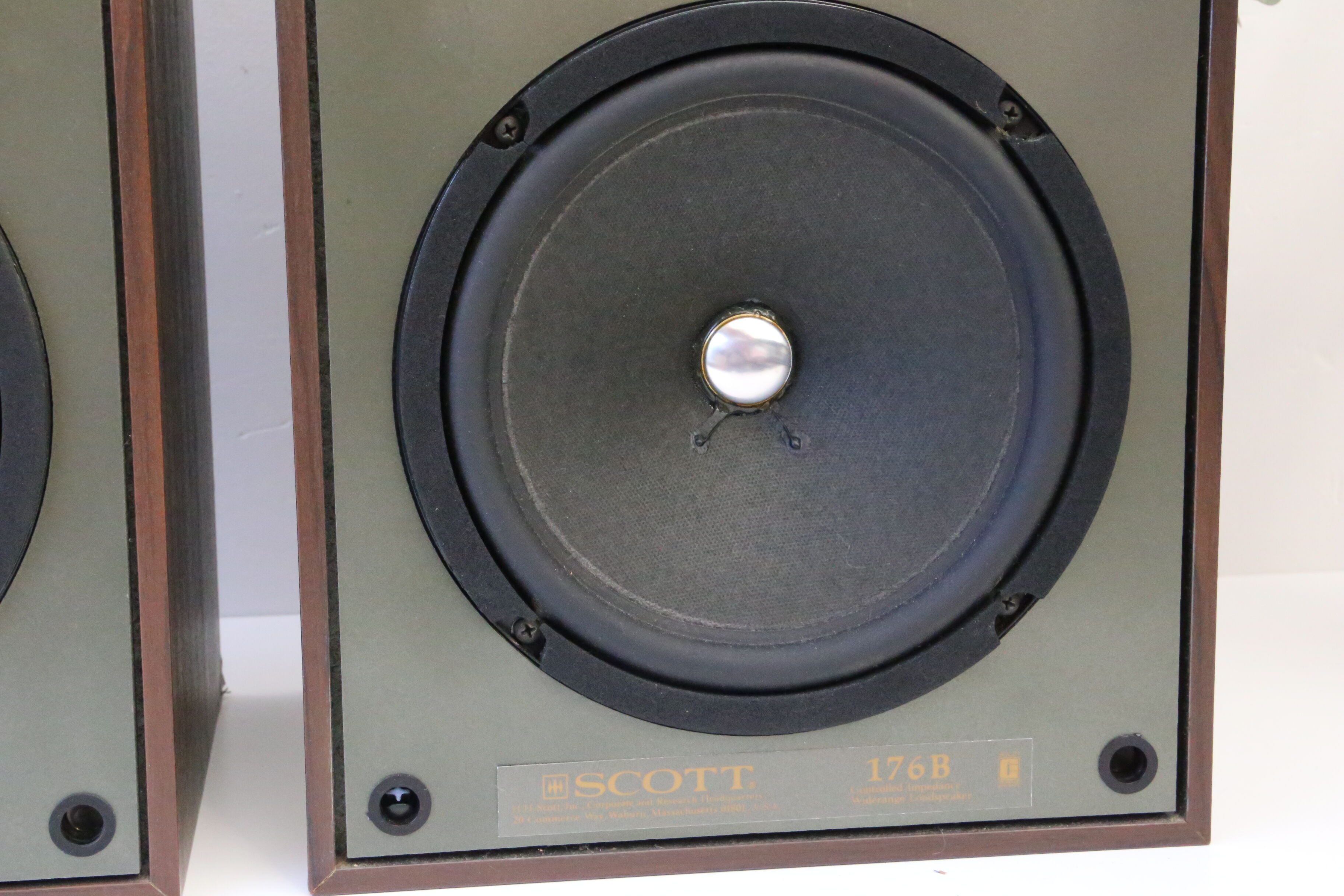 Scott s176b acoustic speakers, real vintage, made in Belgium