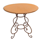 Wrought iron garden coffee table
