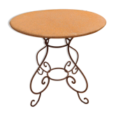 Wrought iron garden coffee table