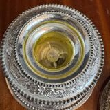 Silver-plated metal candlesticks from the 1980s.