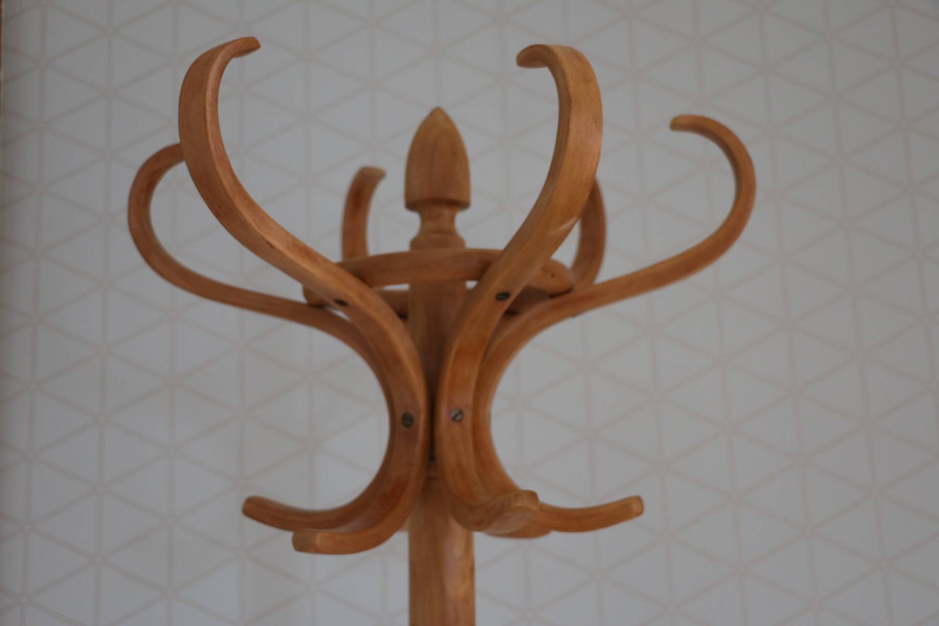 Portemanteau porte-parapluie BAUMANN clair tête olive