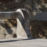 Large bench 19th solid wood patina