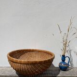 Large round rattan basket