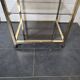 Brass and smoked glass side table from the 70s
