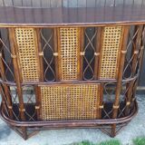 Rattan and bamboo bar