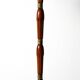 Three-arm teak and brass floor lamp, Scandinavia, 1940s–50s