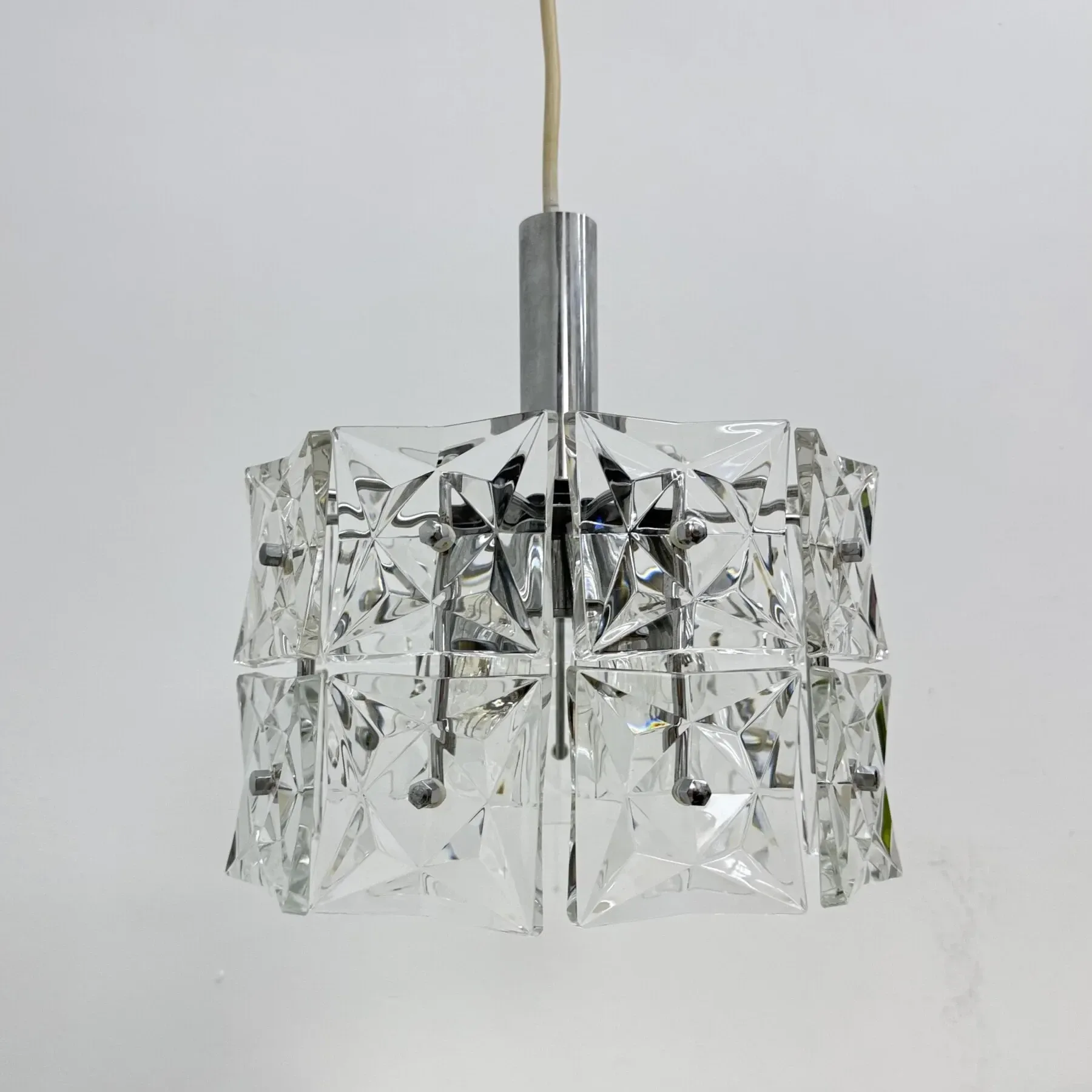 Mid-century design Kinkeldey hanging lamp, 1970s