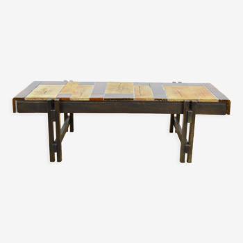 Vintage coffee table 1960 / 1970 Roger Capron Vallauris