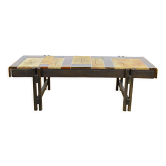 Vintage coffee table 1960 / 1970 Roger Capron Vallauris